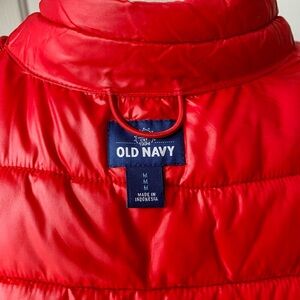 Old Navy Cherry Red Quilted Vest